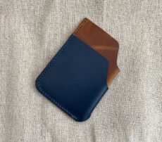 Ashton. Leather two pocket card holder