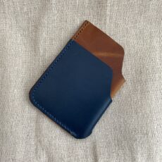 Ashton. Leather two pocket card holder