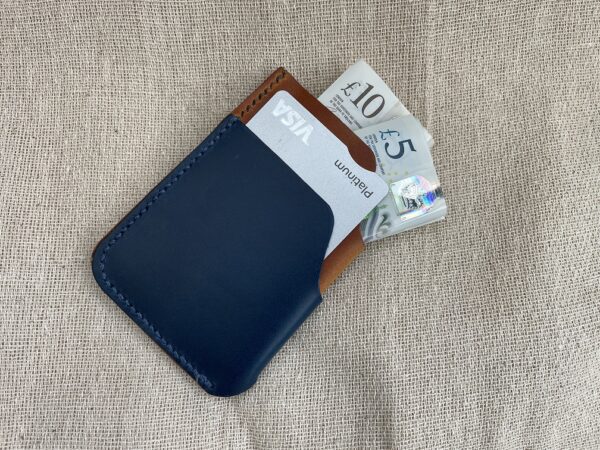 Ashton. Leather two pocket card holder - Image 2