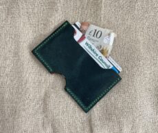 Bromham. Leather two pocket card holder