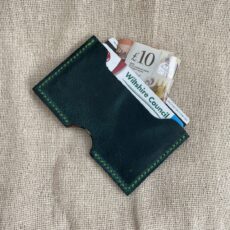 Bromham. Leather two pocket card holder