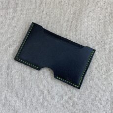 Bromham. Leather two pocket card holder