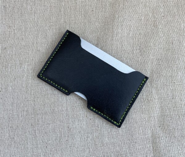 Bromham. Leather two pocket card holder - Image 4