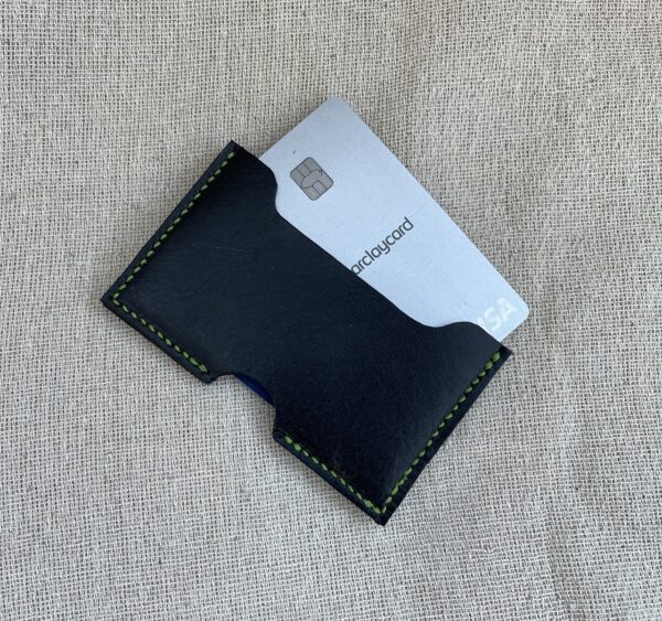 Bromham. Leather two pocket card holder - Image 3