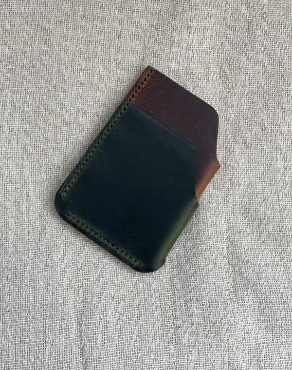 Ashton. Leather two pocket card holder - Image 3
