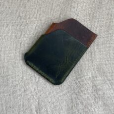 Ashton. Leather two pocket card holder