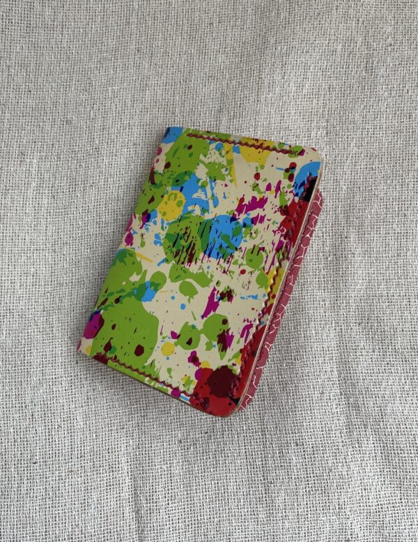 Chirton. Leather three pocket folding card holder - Image 5