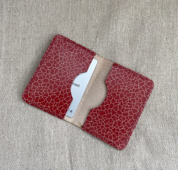 Chirton. Leather three pocket folding card holder - Image 3