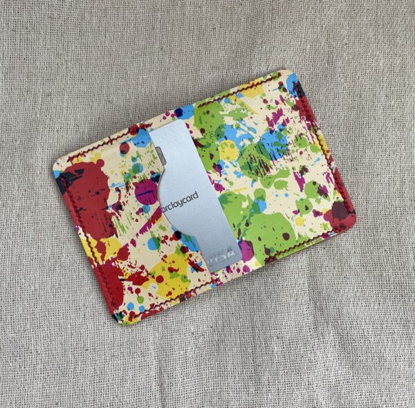 Chirton. Leather three pocket folding card holder - Image 2
