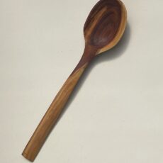 8½” hand carved eating spoon. Blackthorn with tung oil finish.