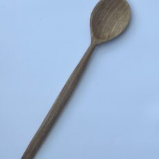 10” hand carved cooking spoon. Cherry with tung oil finish.