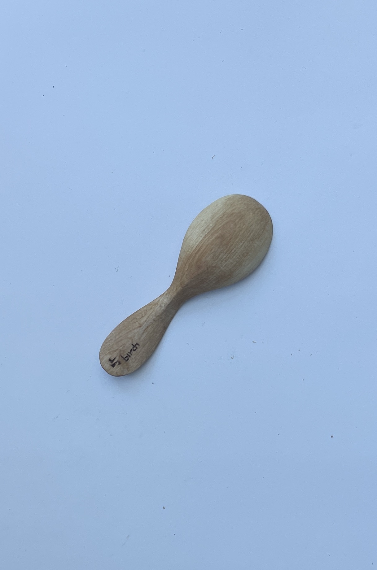 4” hand carved small spoon. Birch with tung oil finish. - Image 2