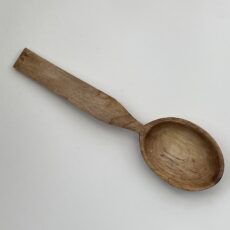 8” hand carved eating spoon. Sycamore with tung oil finish.
