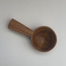 4” hand carved coffee scoop. Cherry. Tung oil finish