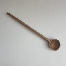 8” hand carved scoop. Cherry. Tung oil finish