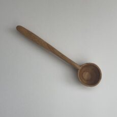 4½” hand carved scoop. Cherry. Tung oil finish