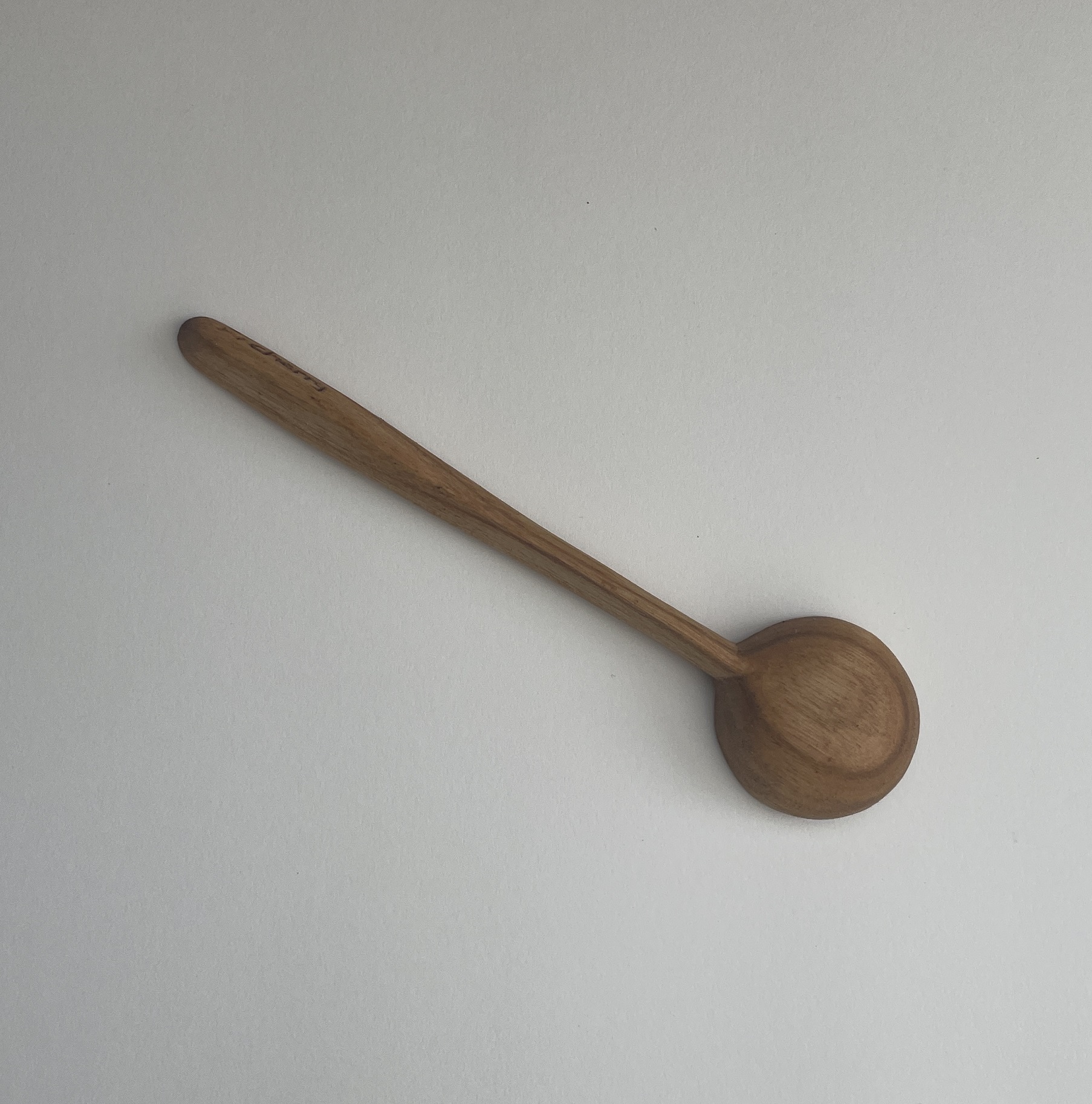4½” hand carved scoop. Cherry. Tung oil finish - Image 2