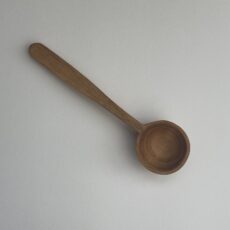 4” hand carved scoop. Cherry. Tung oil finish