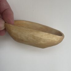 4½” hand carved bowl. Birch. Tung oil finish